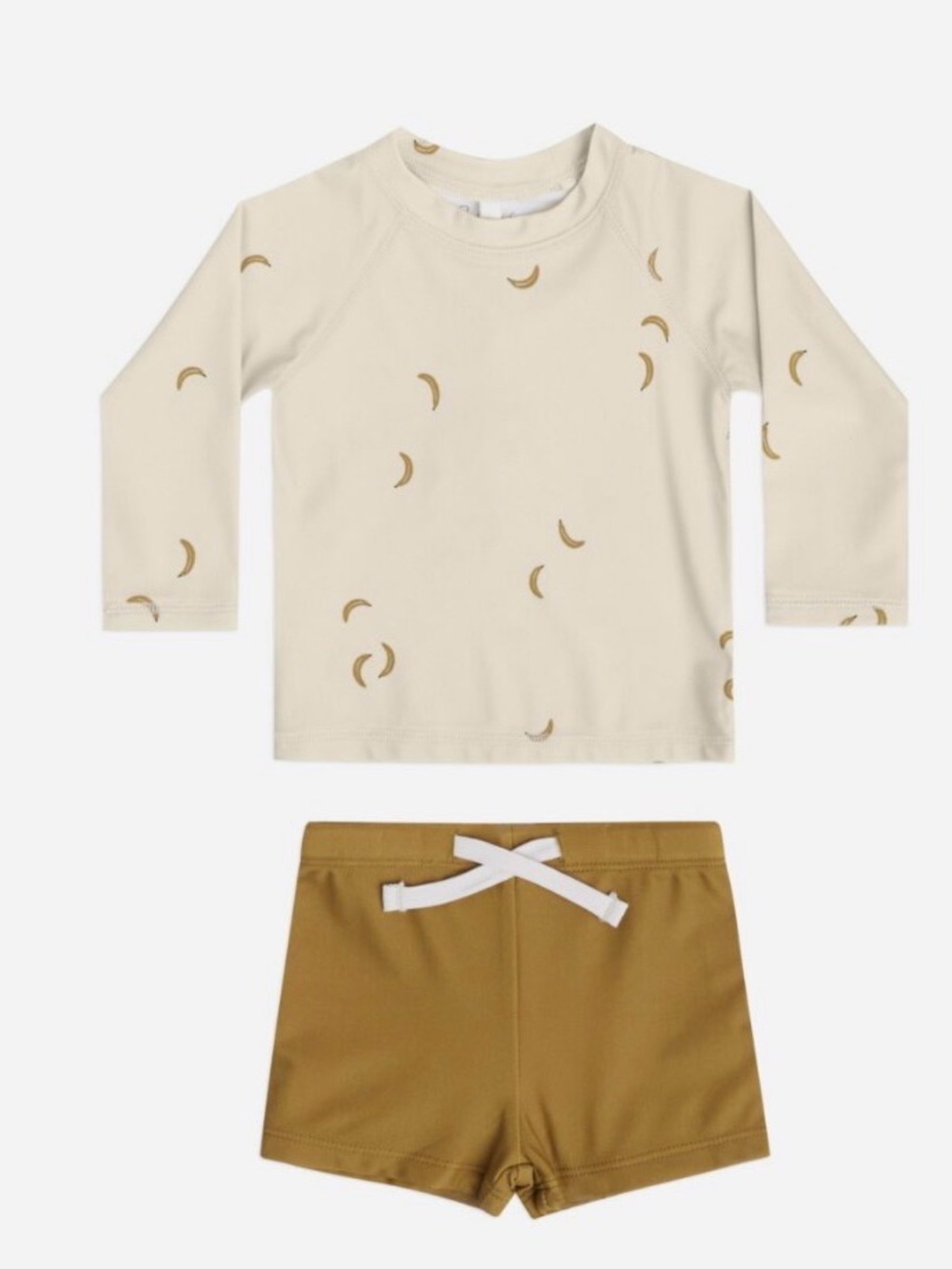 Rylee + Cru Rash Guard Boy Set in Bananas